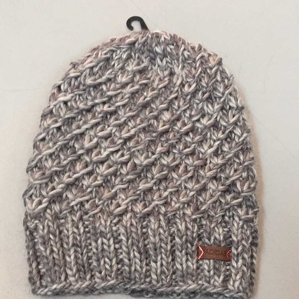 Grey adidas knit hat